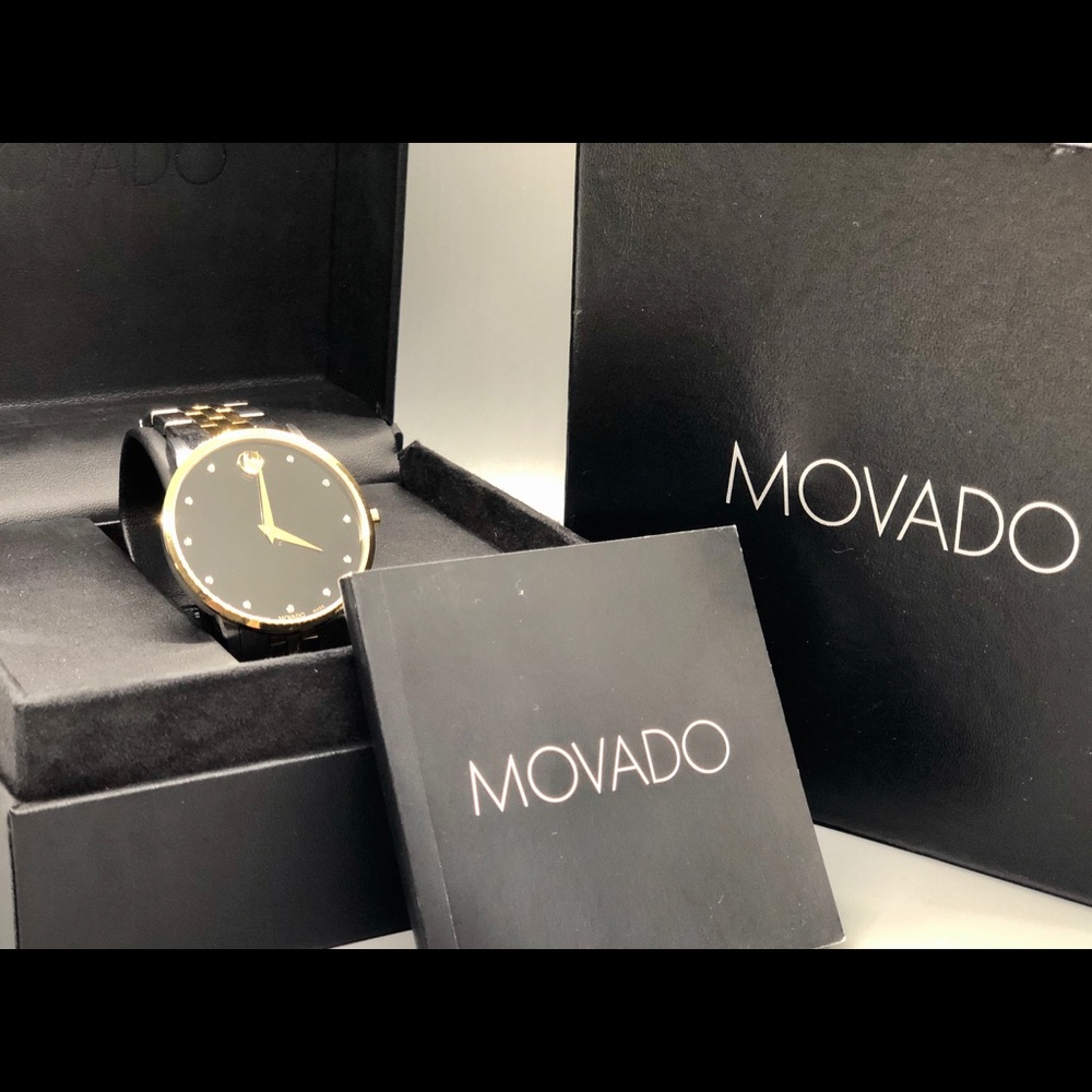 Men’s Movado diamond two-tone watch - NEW